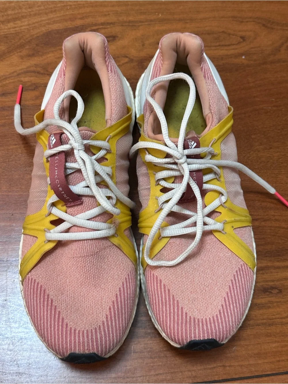 Adidas by Stella McCartney Ultraboost X Pink Yellow Running Shoes US  9 CG3694